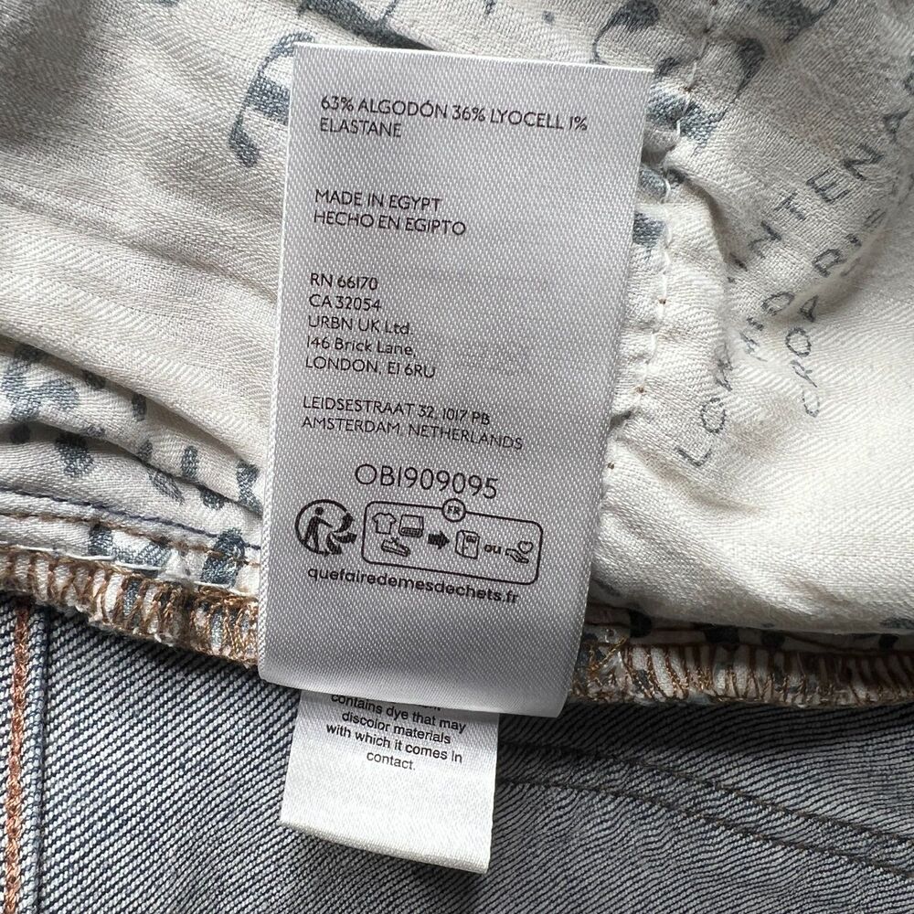 We The Free People Low Maintenance Crop Boot Denim Jean Blue Mid Rise Boho New - Picture 14 of 14